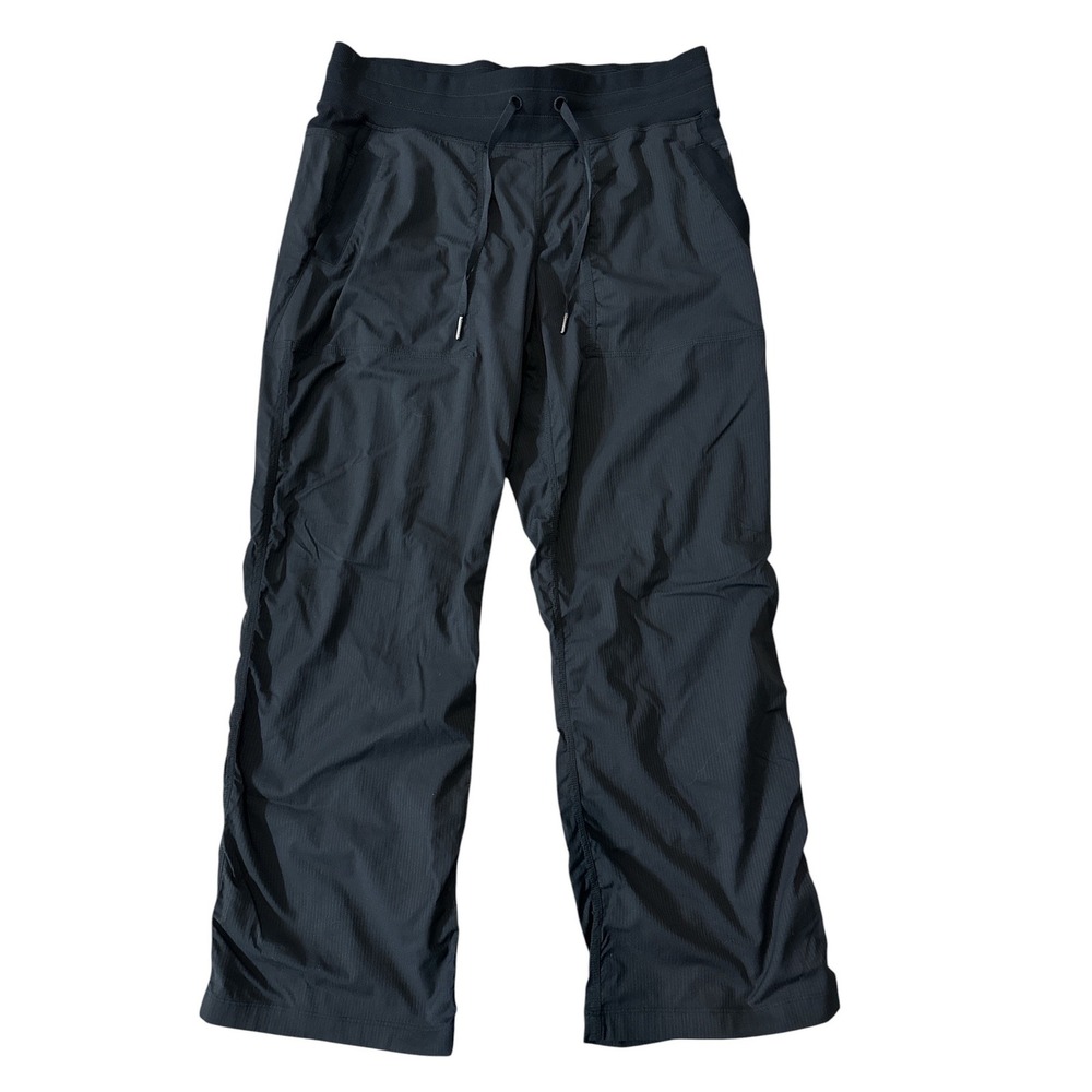 Lululemon Dance Studio Pant III Black Relaxed Fit Drawstring Pants Women Size 10